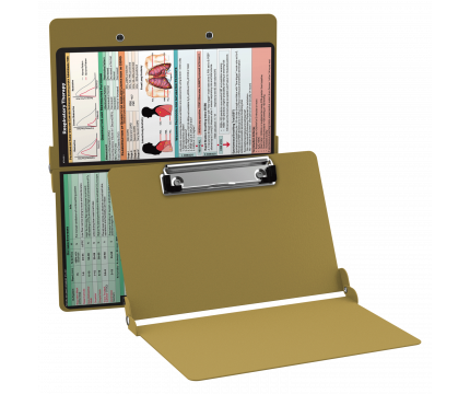 WhiteCoat Clipboard® - Tactical Brown Respiratory Edition